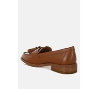 Yelena Real Leather Tassel Loafers