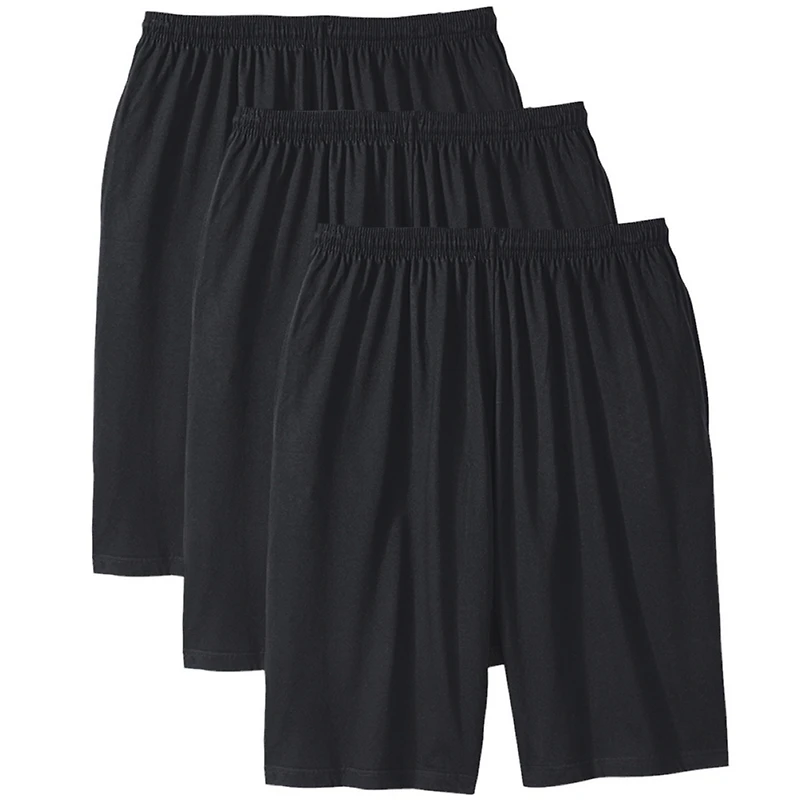 KingSize Men's Big & Tall Lightweight Extra Long Shorts 3-Pack