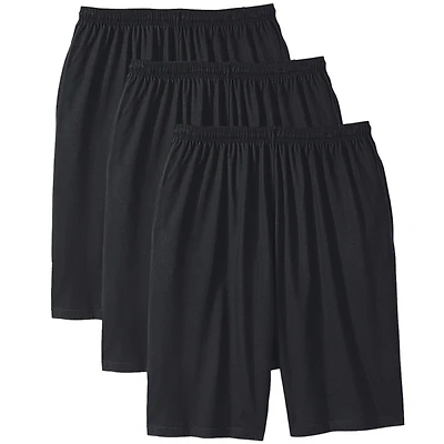 KingSize Big & Tall Lightweight Extra Long Shorts 3-Pack
