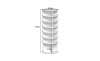Revolving Shoe Organizer Tower – Compact Rotating Rack for Shoes, Heels & Accessories