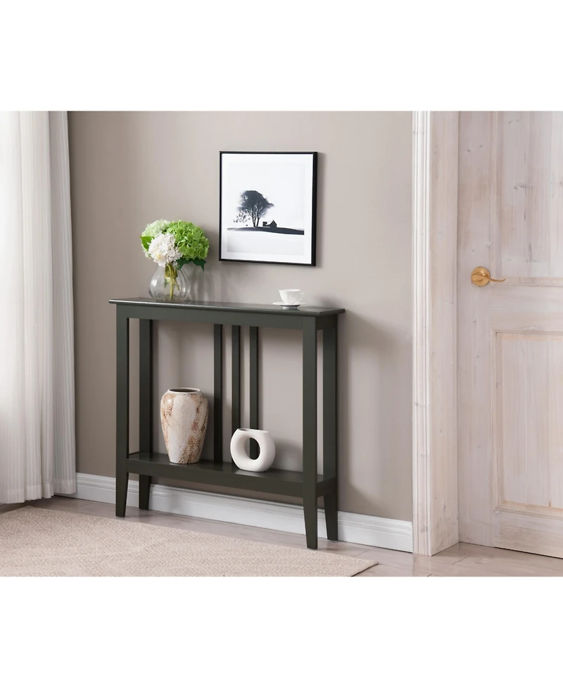 Kings Brand Furniture Entryway Table - Narrow Console with Storage Wood Tables for