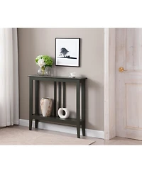 Kings Brand Furniture Entryway Table - Narrow Console with Storage Wood Tables for