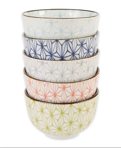 Rsvp International 5 oz. Japanese Porcelain Bowls, Set of 5