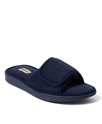 Dearfoams Men's Collin Terry Adjustable Shower Slide House Slipper