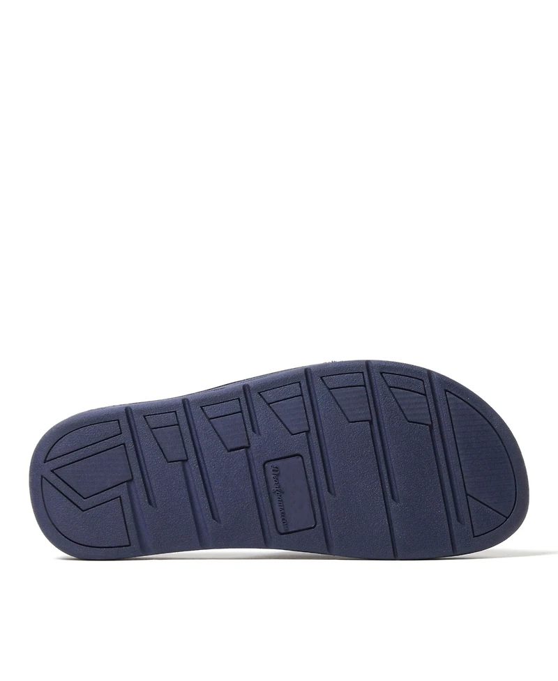 Dearfoams Men's Collin Terry Adjustable Shower Slide House Slipper