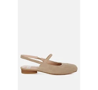 Bounzi Soft Suede Leather Slingback Sandals