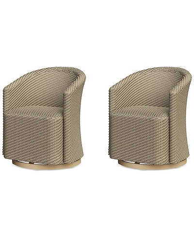 Reid Outdoor Dining 2pc Swivel Chair Set, Created for Macy's