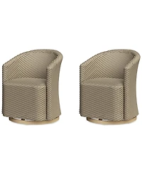 Reid Outdoor Dining 2pc Swivel Chair Set, Created for Macy's