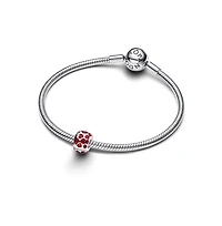 Pandora Sterling Silver Hearts Round Clip Charms