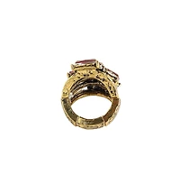 Stacked Stone Cocktail Ring