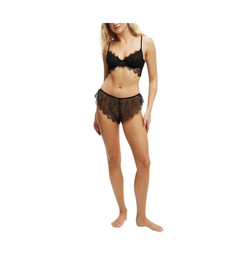 Cotton On Women's Eyelash Lace Underwire Bra