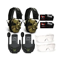 Walkers Razor Muffs (MultiCam Camo Tan, 2-Pack) Walkie Talkies and Glasses