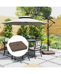 Outsunny Offset Umbrella Base, /Water Filled Umbrella Sd,