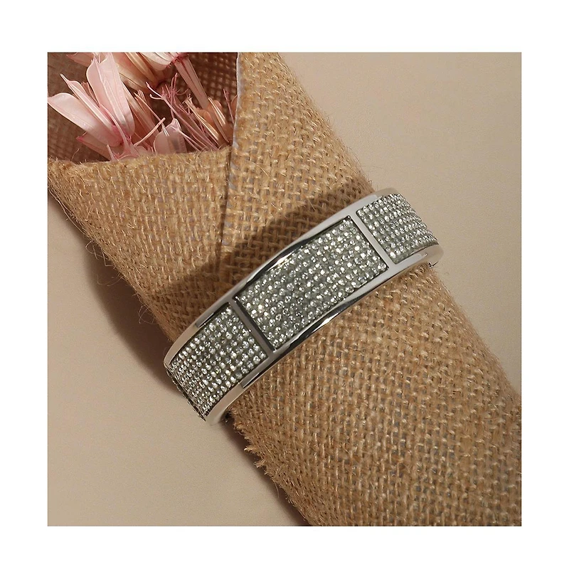 Embellished Cluster Band Bracelet