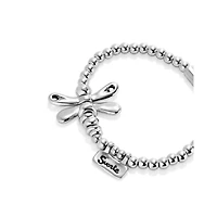 UNOde50 Sterling Silver Plated Dragonfly Elastic Bracelet