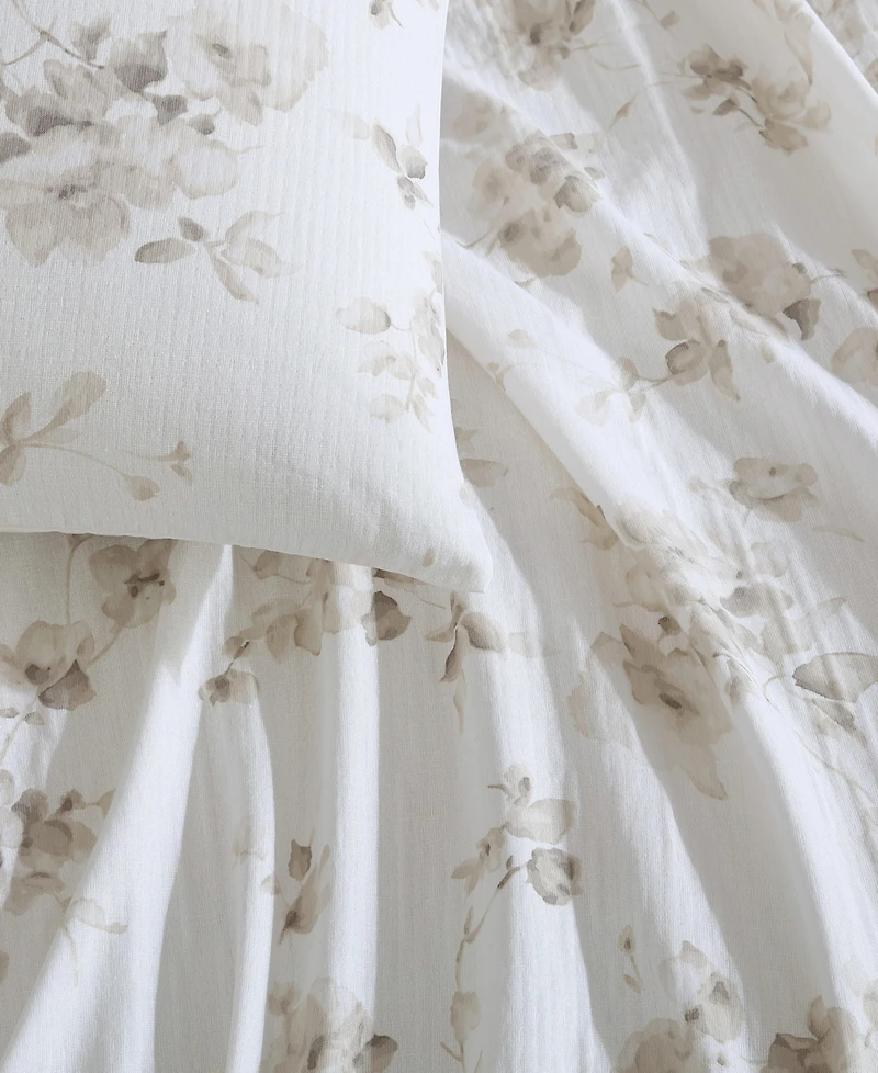 Closeout! Calvin Klein Eternity Floral Cotton Gauze 3-Pc. Comforter Set, Queen