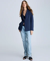 Kenneth Cole Women's Athletic Stretch One-Button Blazer