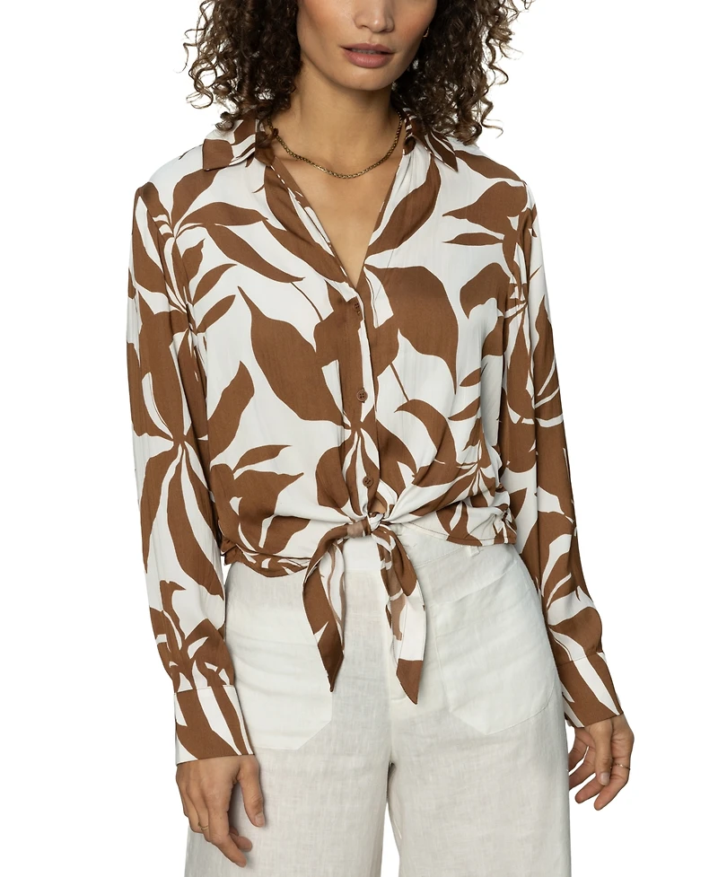 Sanctuary Women's Lover Printed Tie Shirt