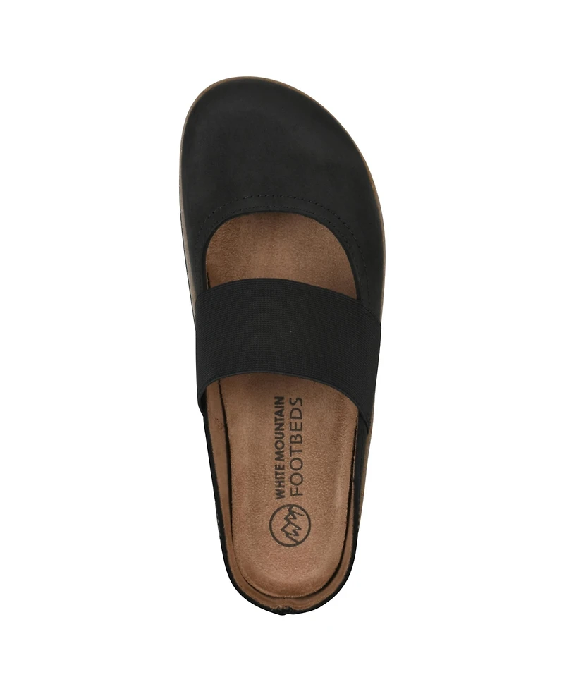 White Mountain Women's Bassi Round Toe Mules