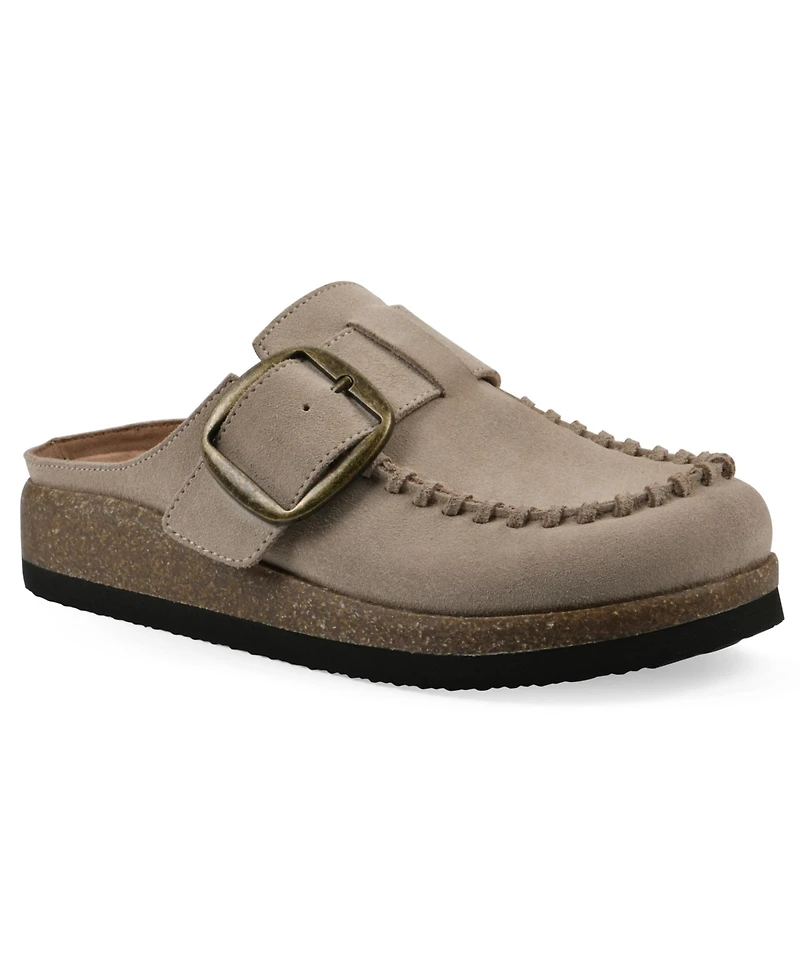 White Mountain Women's Bayberry Round Toe Mules