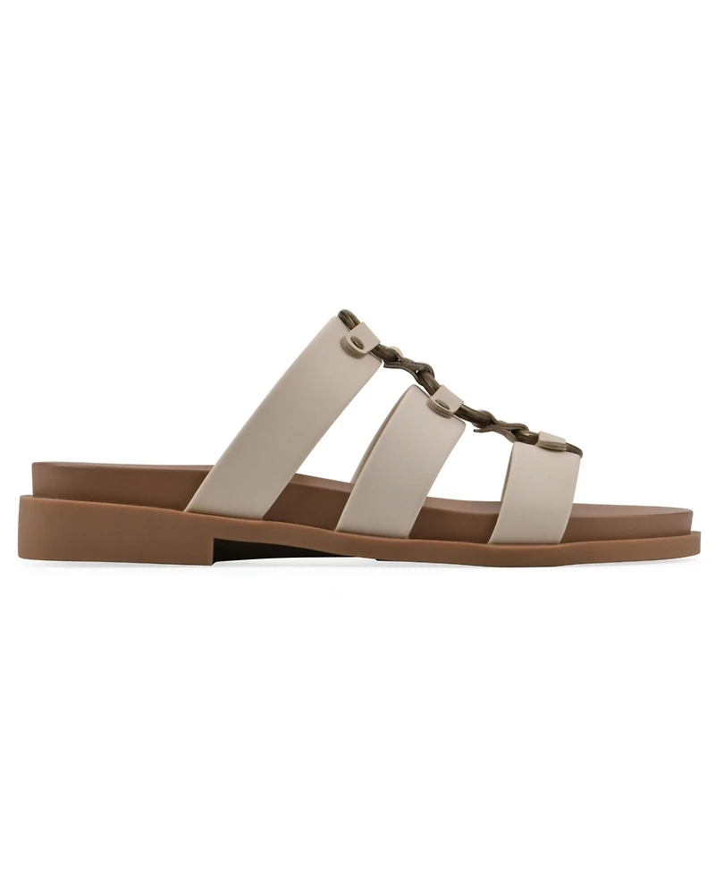 White Mountain Women's Koala Slip-On Flat Sandals