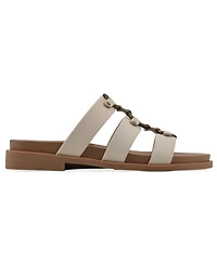 White Mountain Women's Koala Slip-On Flat Sandals