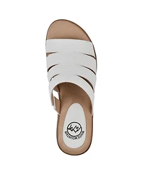 White Mountain Women's Valora Slip-On Clog Sandals