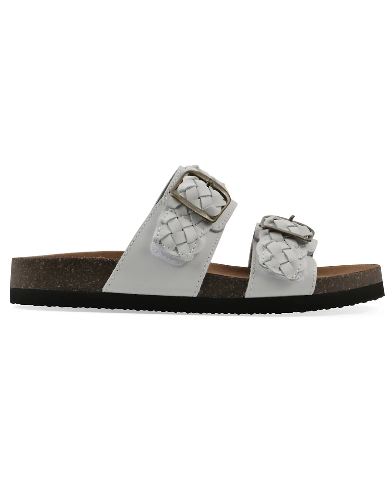 White Mountain Women's Hey Round Toe Flat Sandals