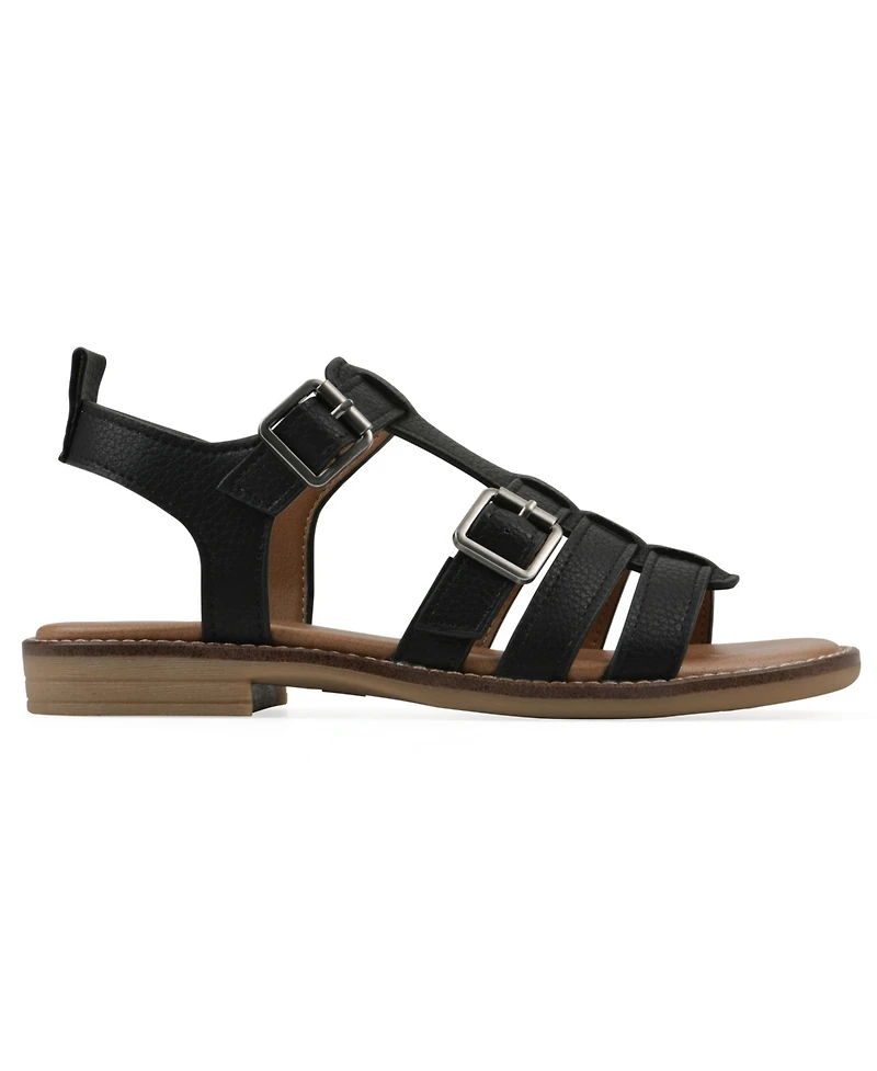 White Mountain Women's Mayday Round Toe Flat Sandals