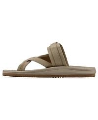 White Mountain Women's Basket Round Toe Flat Sandals