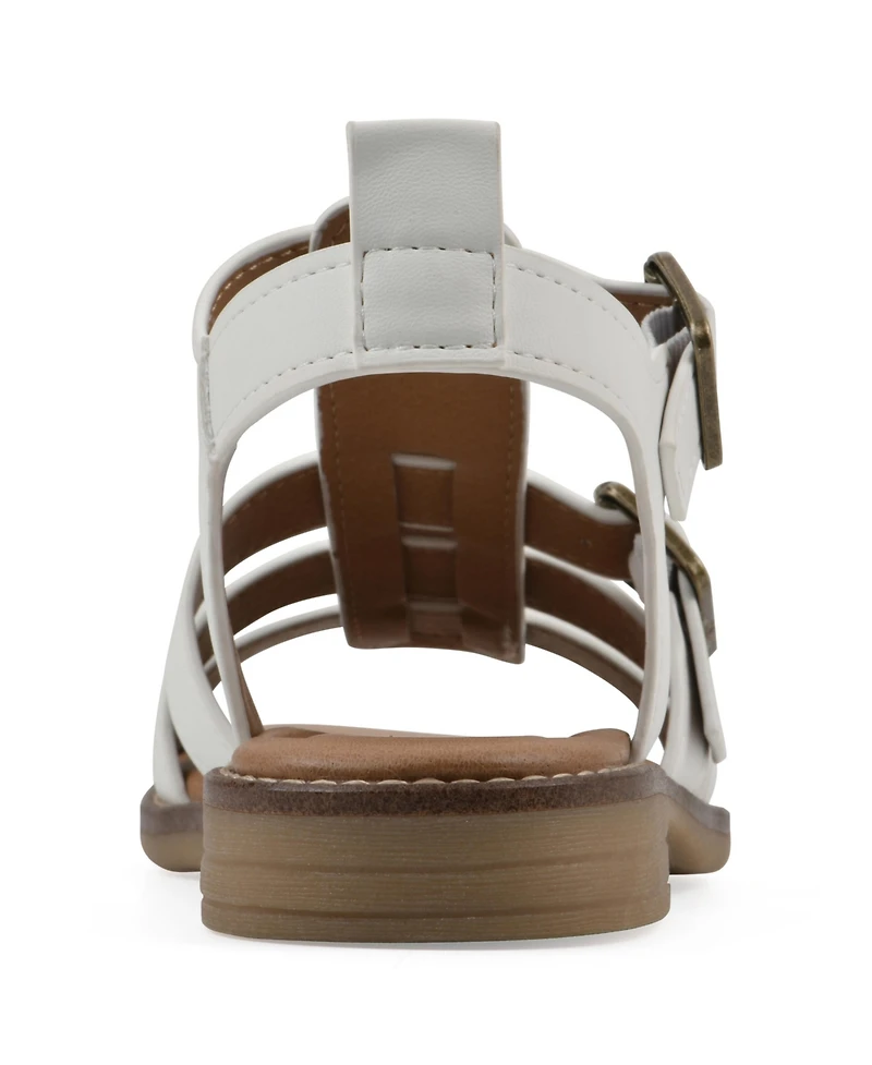 White Mountain Women's Mayday Round Toe Flat Sandals