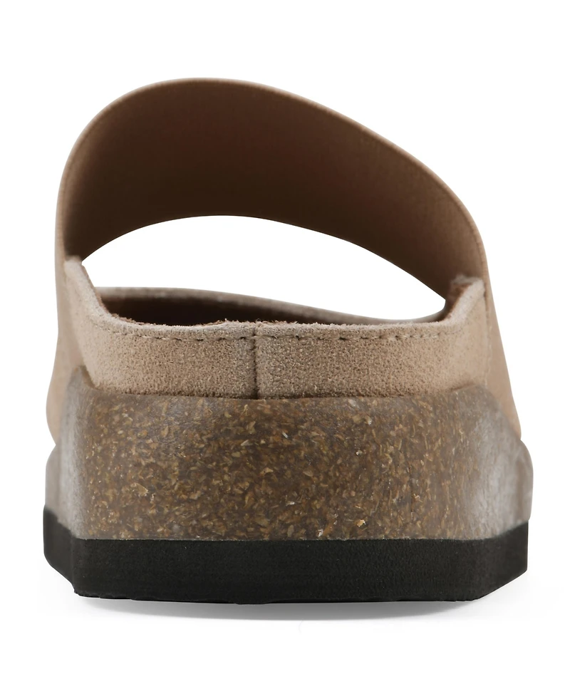 White Mountain Women's Bassi Round Toe Mules