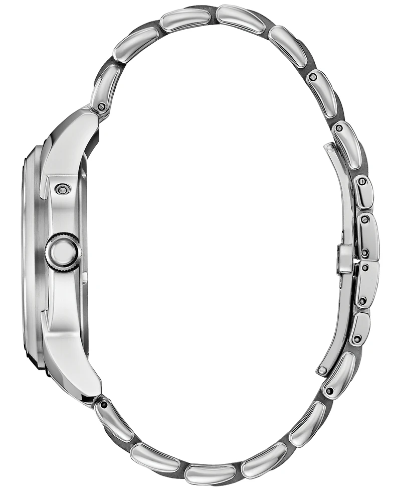 Citizen Men's Classic Calendrier Silver-Tone Stainless Steel Bracelet Watch 41.8mm