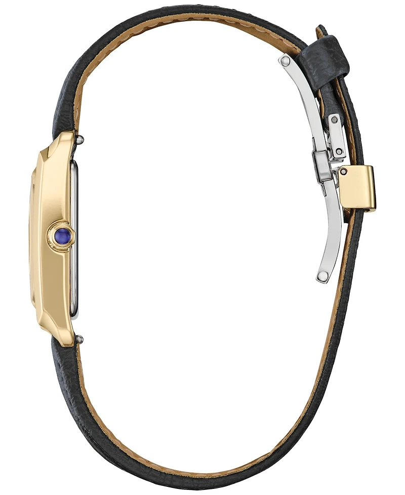 Citizen Women's Classic Bianca Black Apple Material Strap Watch 32.4mm