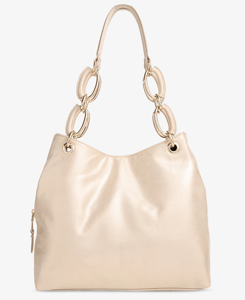 I.n.c. International Concepts Trippii Champagne Pearlized Medium Tote, Exclusively at Macy's