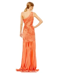 Mac Duggal Women's Side Cut-Out One-Shoulder Pleated Gown