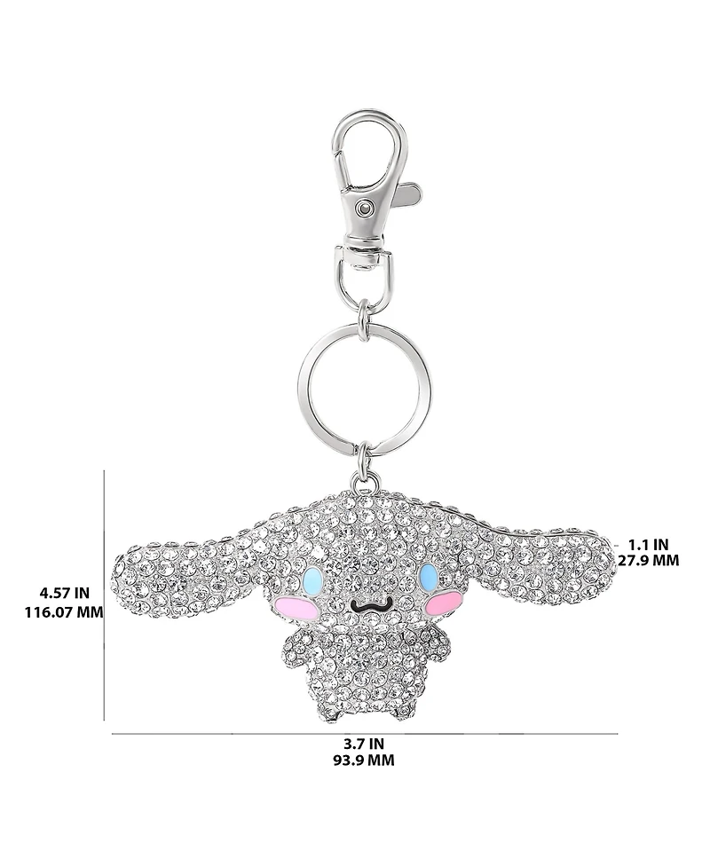Hello Kitty Cinnamoroll Crystal-Embellished Keychain Travel Bag Charm