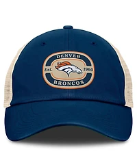 Top of the World Men's Navy Denver Broncos Team Patch Adjustable Hat