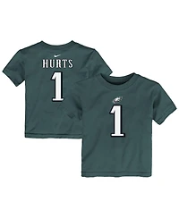 Nike Toddler Jalen Hurts Midnight Green Philadelphia Eagles Player Name Number T-Shirt