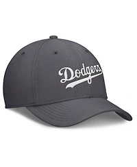 Nike Men's Gray Los Angeles Dodgers Swoosh Performance Flex Hat