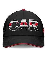 Fanatics Men's Black/Red Carolina Hurricanes Authentic Pro Rink Team Code Flex Hat