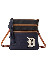 Dooney & Bourke Detroit Tigers Infield Triple Zip Crossbody Purse
