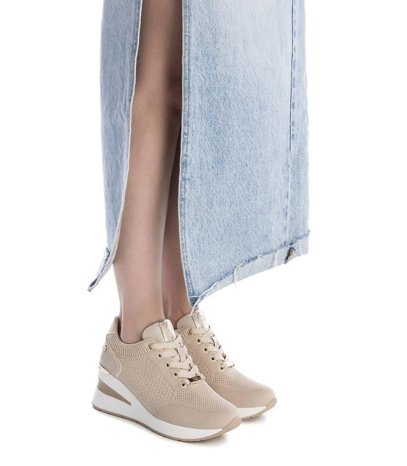 Women's Wedge Lace-Up Sneakers By Xti