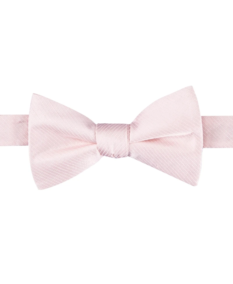 Tommy Hilfiger Men's Solid Bow Tie & Medallion Pocket Square Set