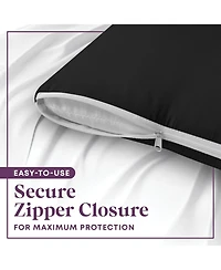 Circles Home 100% Cotton Queen Pillow Protector with Zipper - (2 Pack)