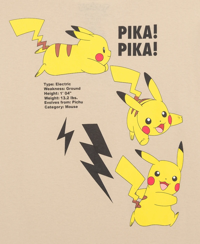 Pokemon Little & Big Boys Pika Pika Graphic Short-Sleeve T-Shirt