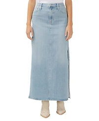 Silver Jeans Co. Women's Side Split Denim Maxi Skirt