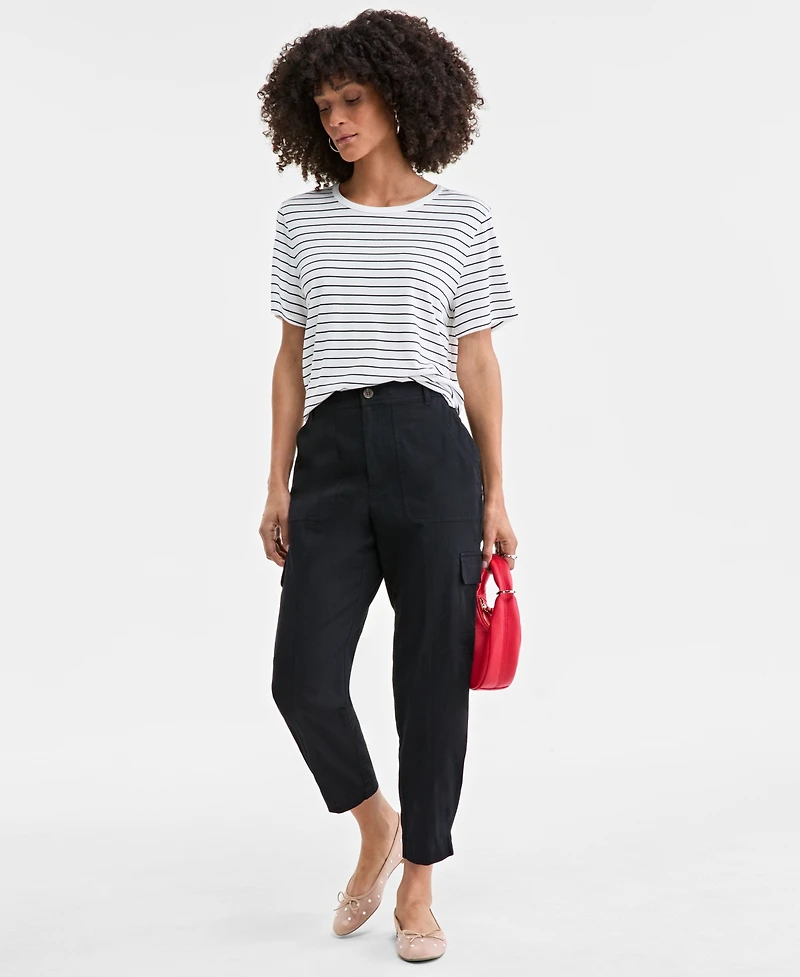 On 34th Women's Tapered Ankle-Length Cargo Pants, Created for Macy's