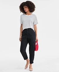 On 34th Women's Tapered Ankle-Length Cargo Pants, Created for Macy's