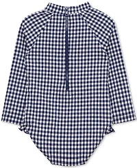 Little Me Baby Girls Gingham One-Piece Rashguard Swimsuit